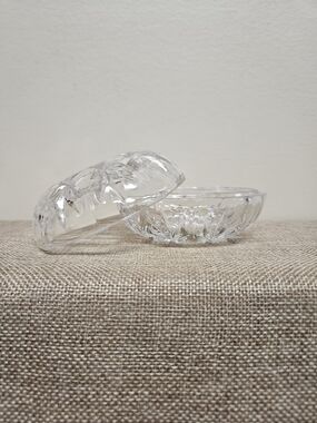 Crystal Lidded Trinket / Vanity Dish